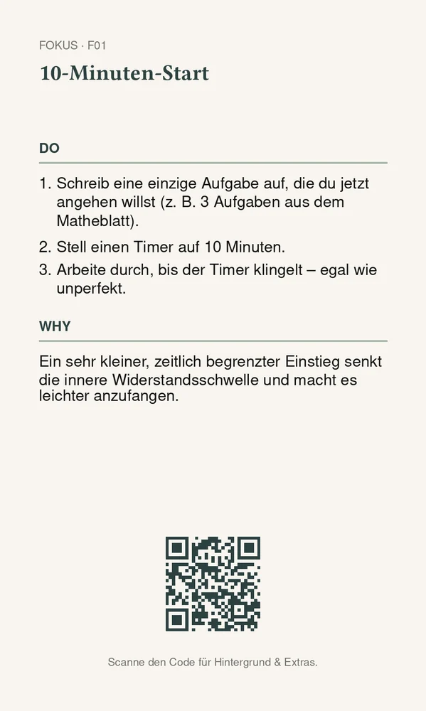 Rückseite 10-Minuten-Start
