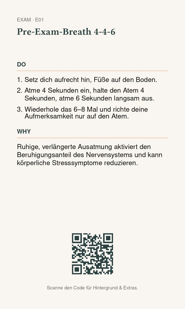 Rückseite Pre-Exam-Breath 4-4-6
