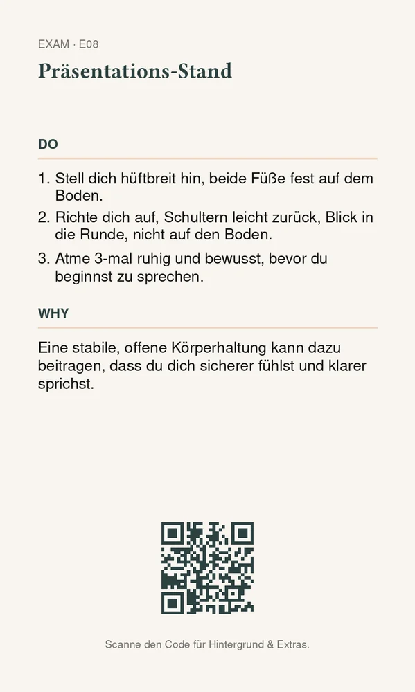 Rückseite Präsentations-Stand
