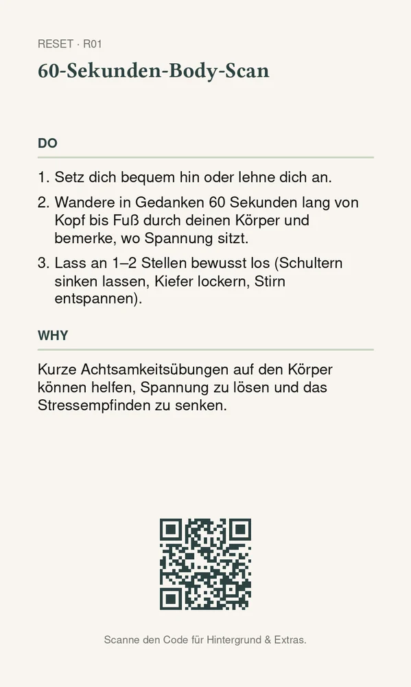 Rückseite 60-Sekunden-Body-Scan