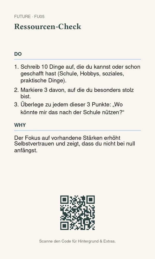 Rückseite Ressourcen-Check