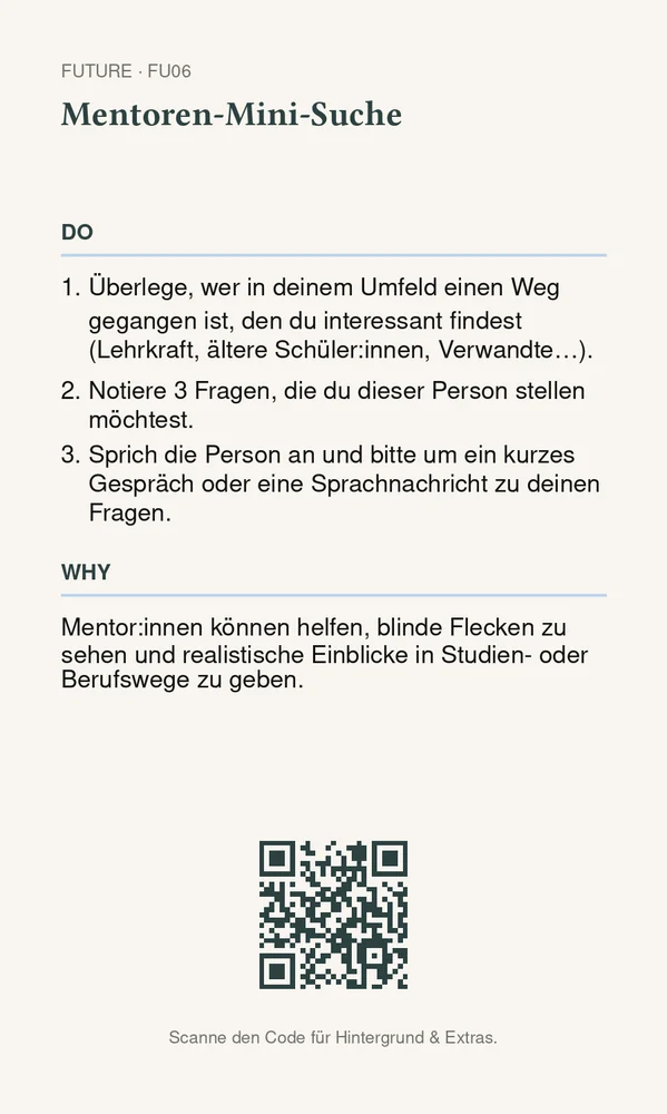 Rückseite Mentoren-Mini-Suche