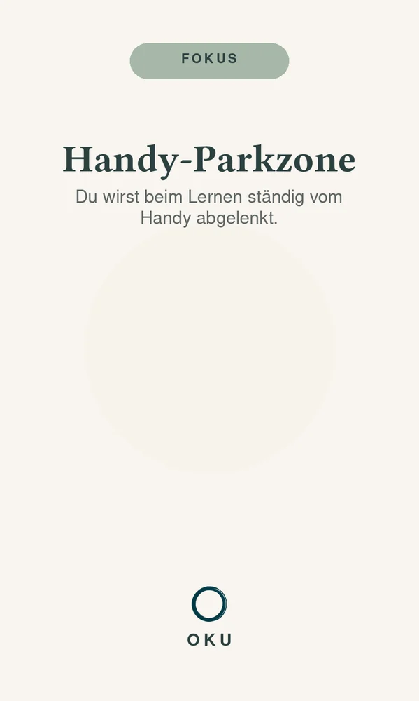 Vorderseite Handy-Parkzone