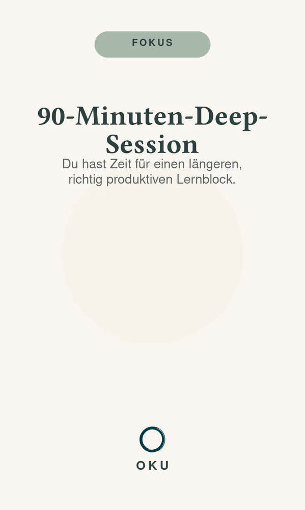 Vorderseite 90-Minuten-Deep-Session
