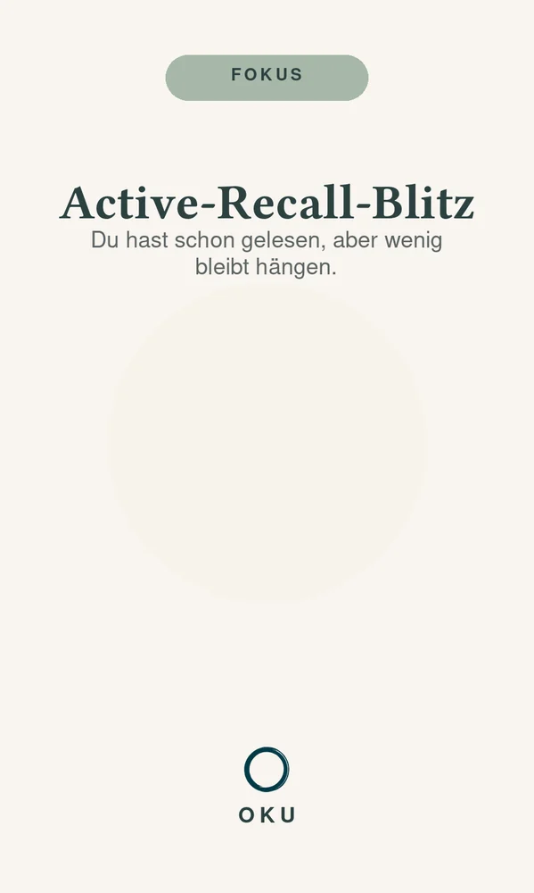 Vorderseite Active-Recall-Blitz