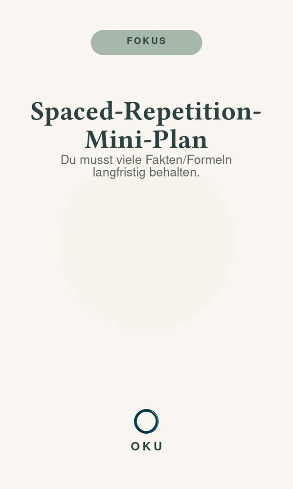 Vorderseite Spaced-Repetition-Mini-Plan
