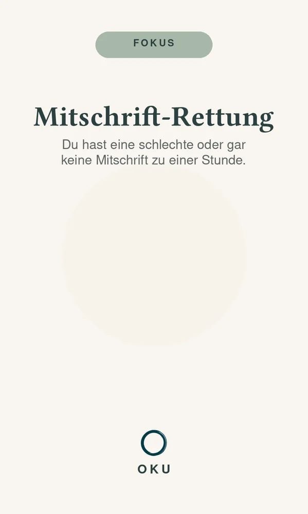 Vorderseite Mitschrift-Rettung