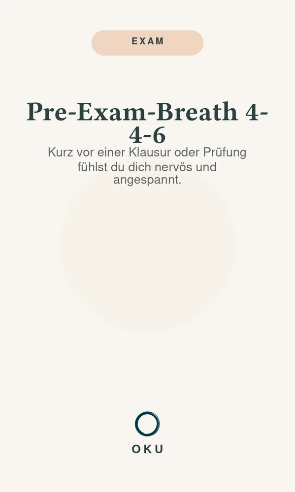Vorderseite Pre-Exam-Breath 4-4-6