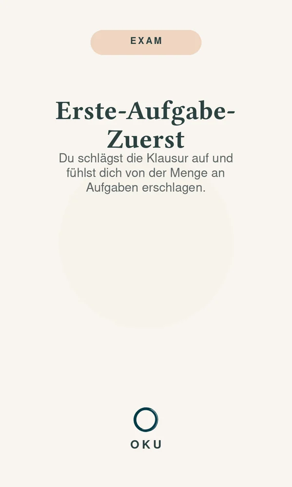 Vorderseite Erste-Aufgabe-Zuerst