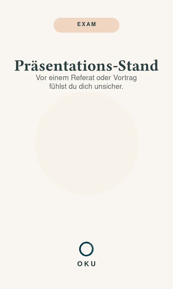 Vorderseite Präsentations-Stand