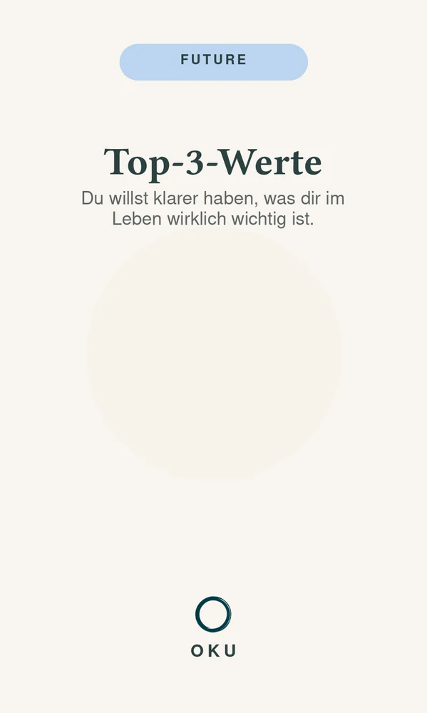 Vorderseite Top-3-Werte